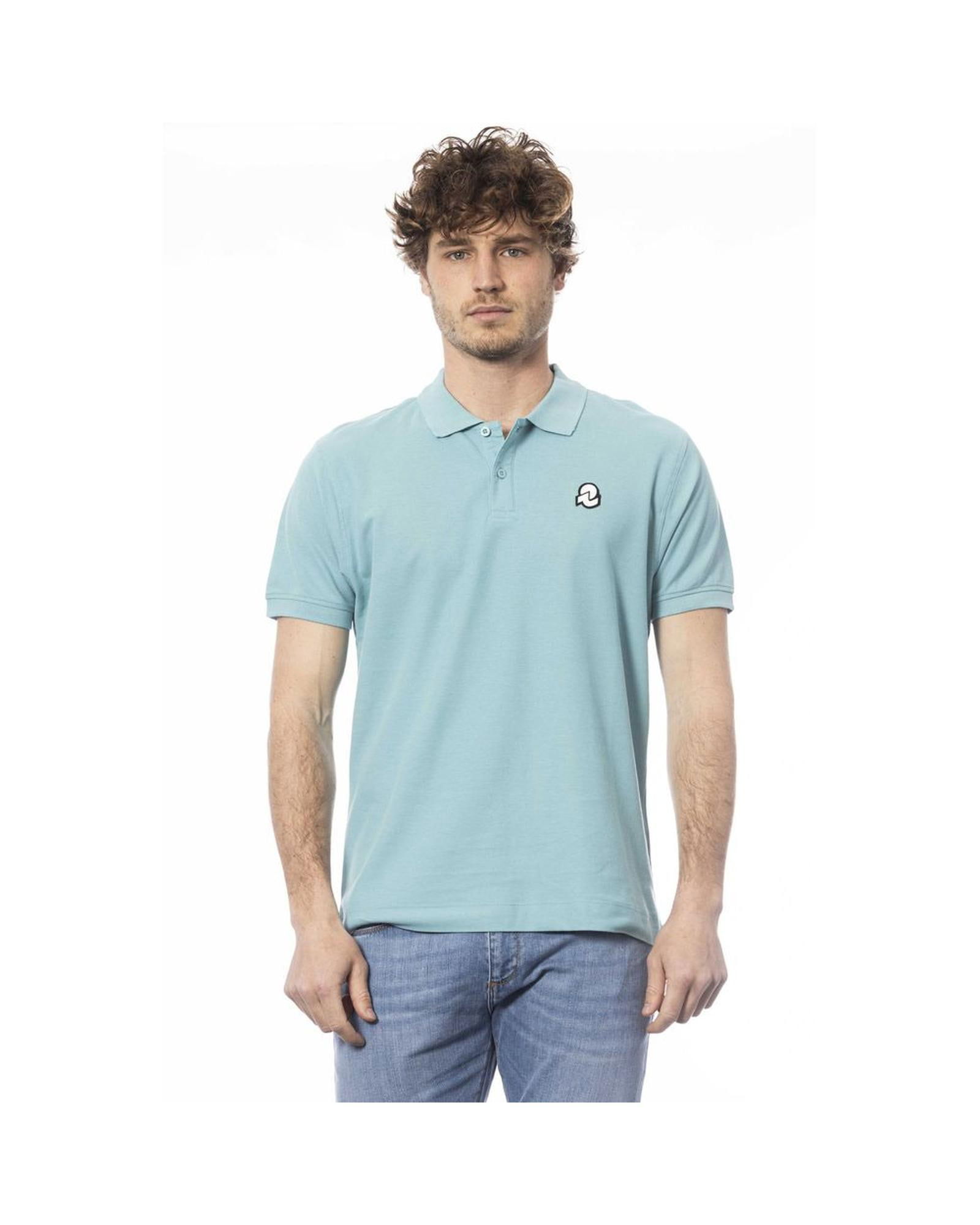 Invicta Invicta Men's Aqua Short Sleeve Polo Shirt: Invicta Invicta Men's Aqua Short Sleeve Polo Shirt This light blue polo shirt is made of soft and comfortable cotton material. It features short sleeves and a classic polo collar. The brands logo is e