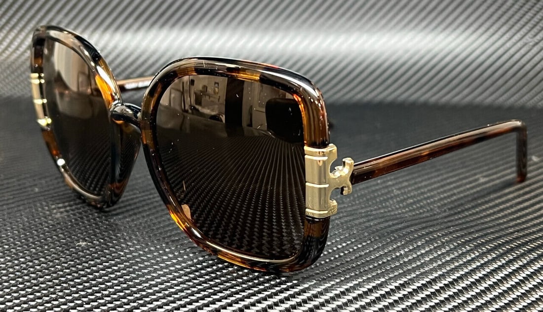 Tory Burch Tortoise Brown 56mm Women's Sunglasses: Tory Burch Tortoise Brown 56mm Women's Sunglasses Elevate your style with these TORY BURCH TY9063U 151973 Tortoise Brown Dark Women's Sunglasses. Featuring a sophisticated brown frame, these sunglasse
