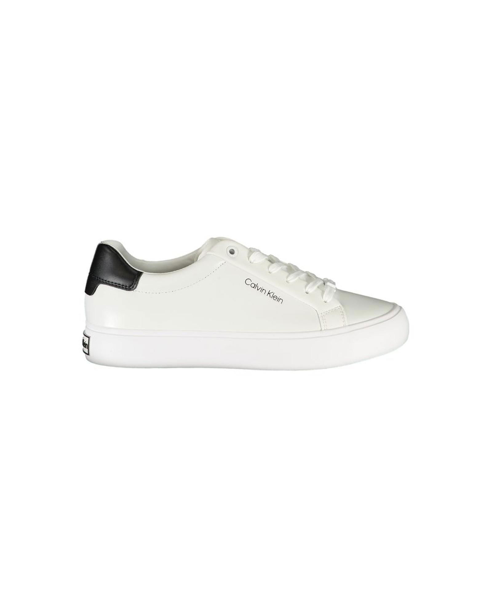 Calvin Klein Calvin Klein Tennie Mens Leather Sneakers: Calvin Klein Calvin Klein Tennie Mens Leather Sneakers White Polyester Sneaker for Women is the perfect sports footwear to enhance your athletic experience. It comes with laces for a snug fit and has