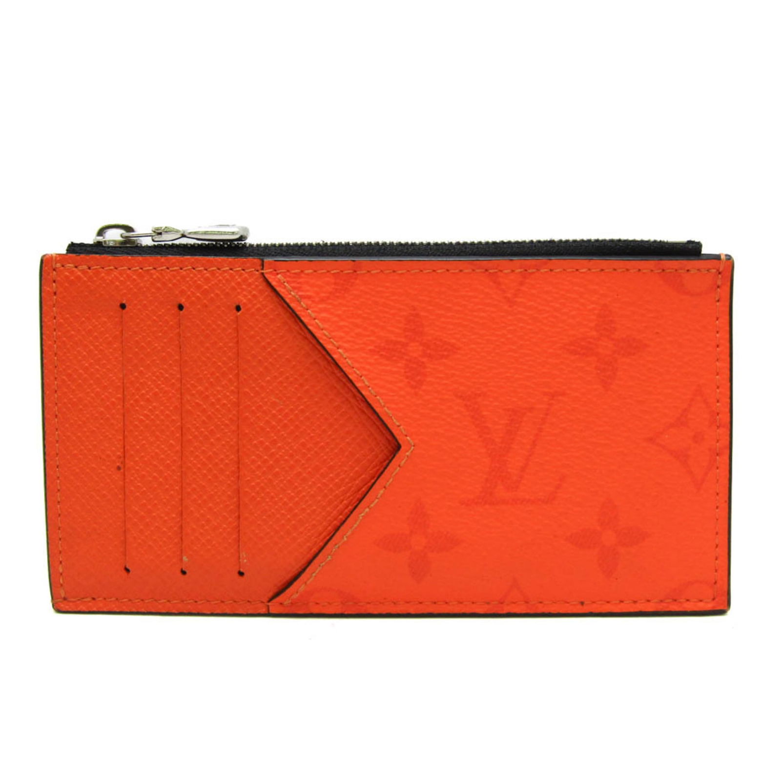 Louis Vuitton Taigarama Orange Coin Card Holder M30465 Italy: Louis Vuitton Taigarama Orange Coin Card Holder M30465 Italy This Louis Vuitton Taigarama Coin Card Holder (Model M30465) is expertly crafted in Italy and features a vibrant orange color. Designed as