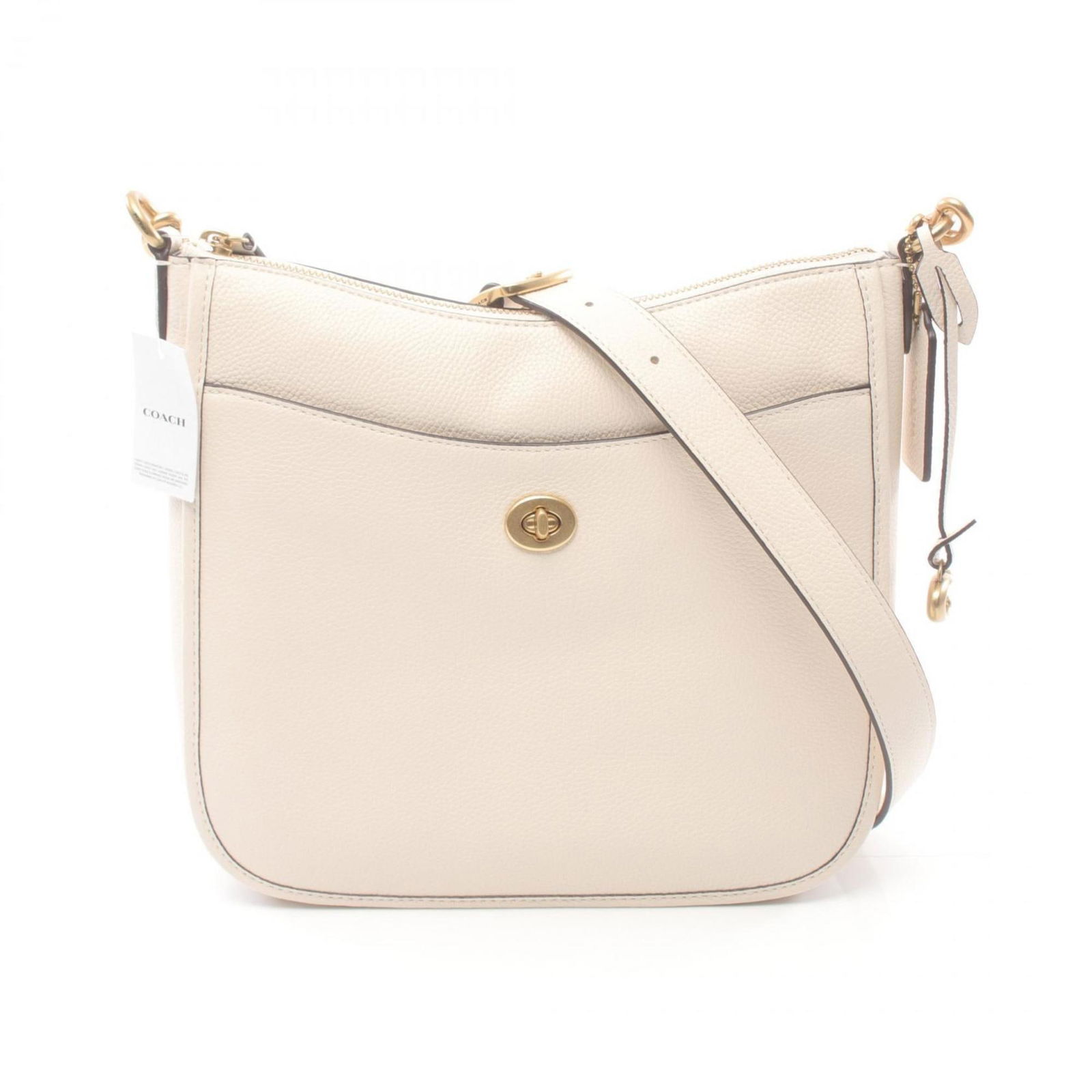 Coach CHAISE Leather Shoulder Bag Women's White 23cm x 26cm: Coach CHAISE Shoulder Bag Leather Women's White C8483B4 Brand: Coach Type: Shoulder bag Material: Leather Leather: Color: White Gender: Women Size (HxWxD): 23cm x 26cm x 6cm / 9.05 x 10.23 x 2.36 Cond