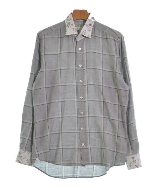 ETRO Casual Shirt Gray(Check Pattern) (Approx. M): ETRO Casual Shirt Gray(Check Pattern) (Approx. M) Color: Gray(Check Pattern) "Size (Men's): -(M rank)" Size Type: Regular Type: casual shirt C: Heavily Used The BIDHAUS Guarantee: All items in this au