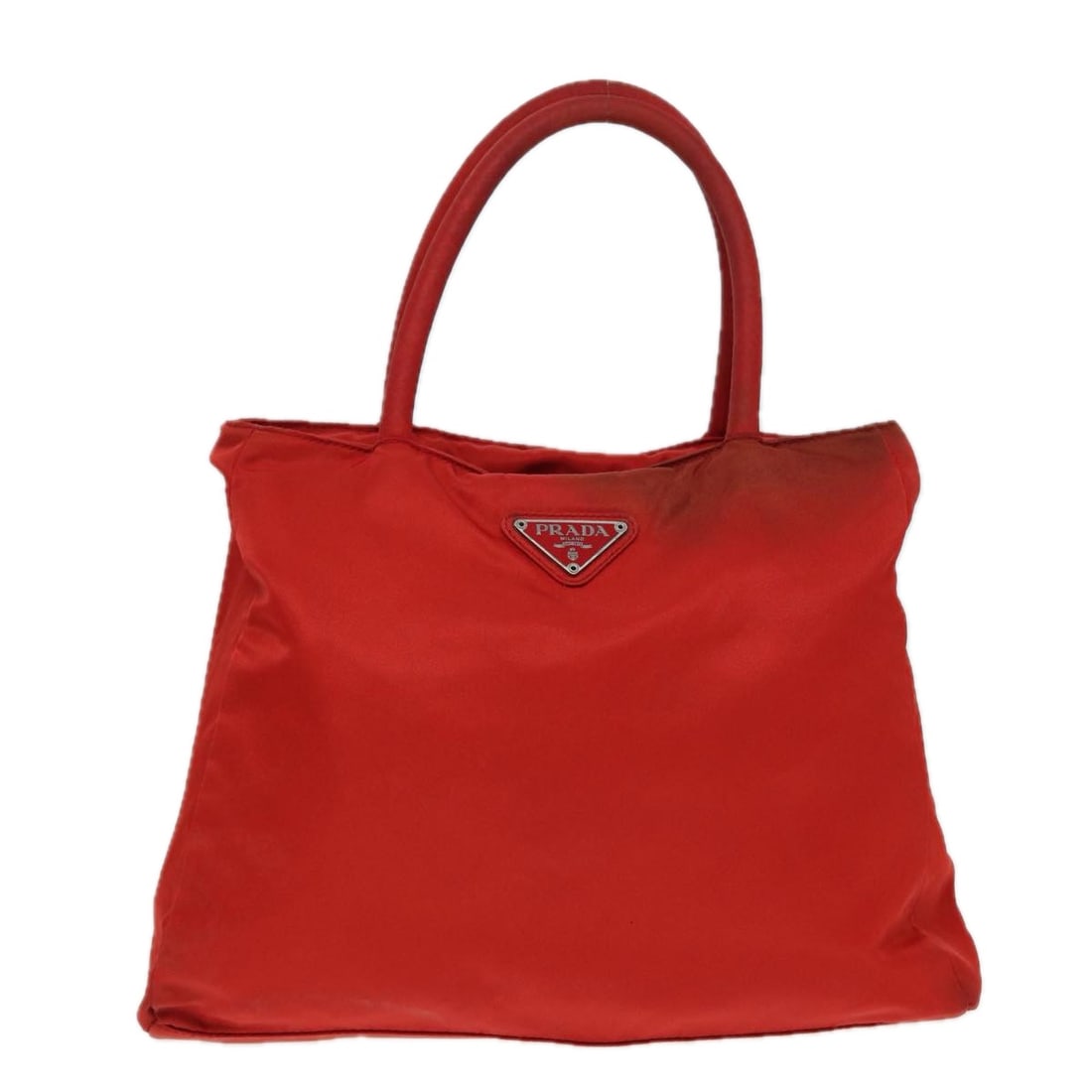 Prada Tessuto Red Canvas Bag 30.5cm x 24cm x 11cm Women: Prada Tessuto Red Canvas Bag 30.5cm x 24cm x 11cm Women This Prada Tessuto bag is a stunning piece from the renowned Italian luxury fashion house, Prada, established in 1913. Designed for women, it fe