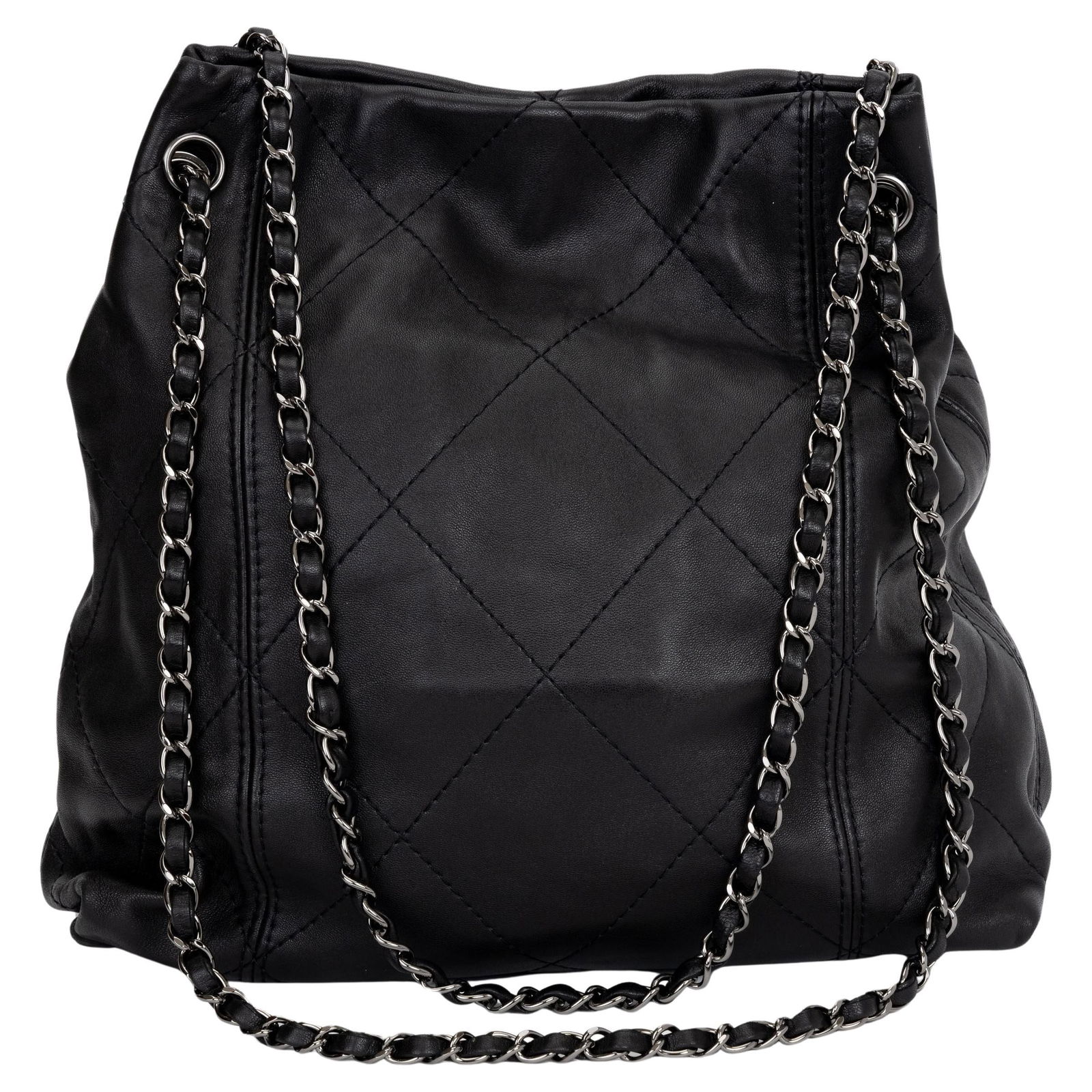 Chanel Black Soft Touch Tote 13.5x12x5.5 Inches 21st Century: Chanel Black Soft Touch Tote 13.5x12x5.5 Inches 21st Century This Chanel Black Soft Touch Tote is a stylish accessory perfect for everyday use. It features a sleek black design and is crafted by the r