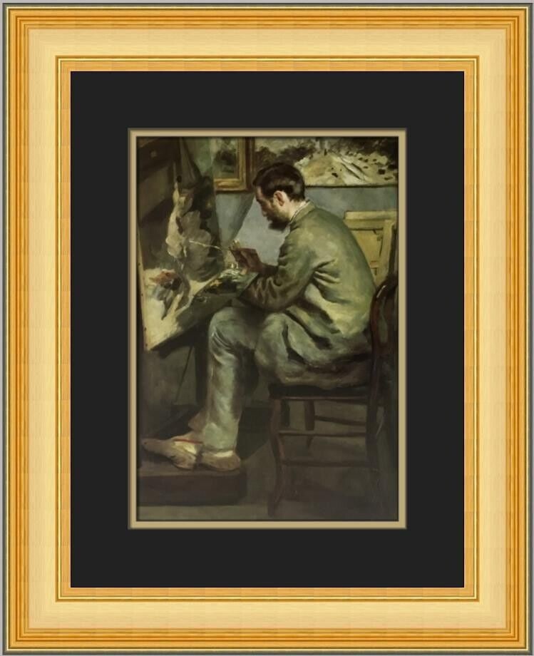 Pierre-Auguste Renoir Frederic Bazille at His Easel Custom Framed Print: Pierre-Auguste Renoir Frederic Bazille at His Easel Custom Framed Print Unit Of Sale: Single Piece Artist: Pierre-Auguste Renoir Size: Medium Item Length: 16 in Region Of Origin: United States Framing