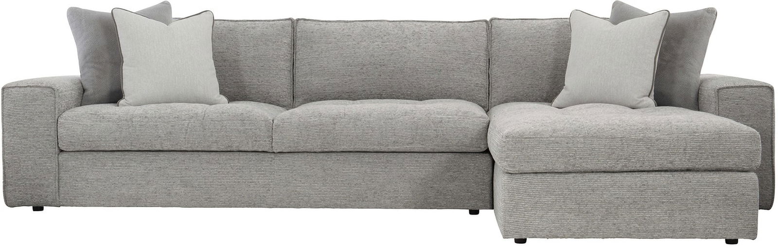 Nest Sectional Right Arm Chaise: Nest Sectional Right Arm Chaise Casual comfort meets cool modern style in the Nest sectional. Deep, luxurious seating and sumptuous down cushions beckon. Clean lines and generously wide track arms cre