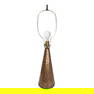 Mid Century Conical Faux Marbleized Ceramic Table Lamp C 1950's