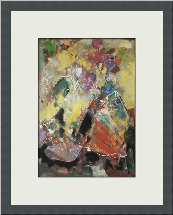 Hans Hoffman Fantasia Custom Framed Print: Hans Hoffman Fantasia Custom Framed Print Unit Of Sale: Single Piece Artist: Hans Hoffman Size: Medium Custom Bundle: No Item Length: 13 in Region Of Origin: United States Framing: Matted & Framed Per