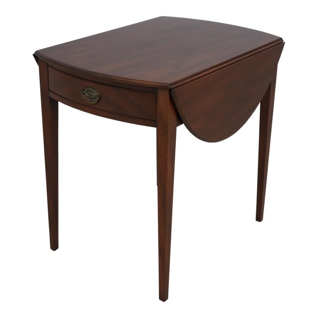 Kittinger Colonial Williamsburg Mahogany Wa-1006 Pembroke Table: Kittinger Colonial Williamsburg Mahogany Wa-1006 Pembroke Table Excellent Original Finish & Condition Dimensions: 21"W x 30"D x 28"H Styles: Traditional Table Shape: Other (unique shapes) Brand: Kitti