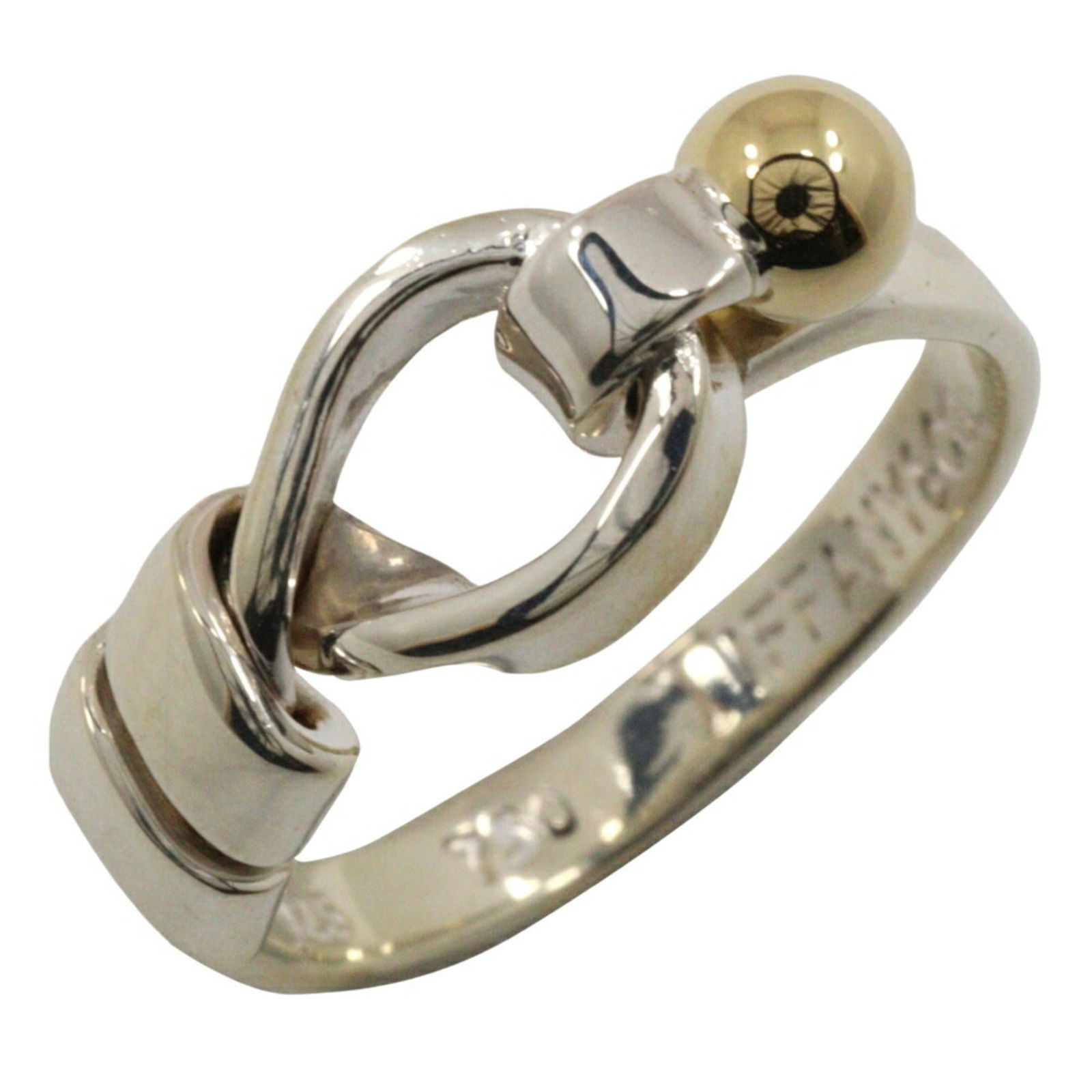 Tiffany & Co. Love Knot size 7.5 ring 925 silver x 18K yellow gold approx. 2.6g knot for women: Tiffany & Co. Love Knot size 7.5 ring 925 silver x 18K yellow gold approx. 2.6g knot for women Brand: Tiffany Type: Band ring Gender: Women Material: Silver 925 Yellow gold (18K) Size (Non US): 7.5 Wi