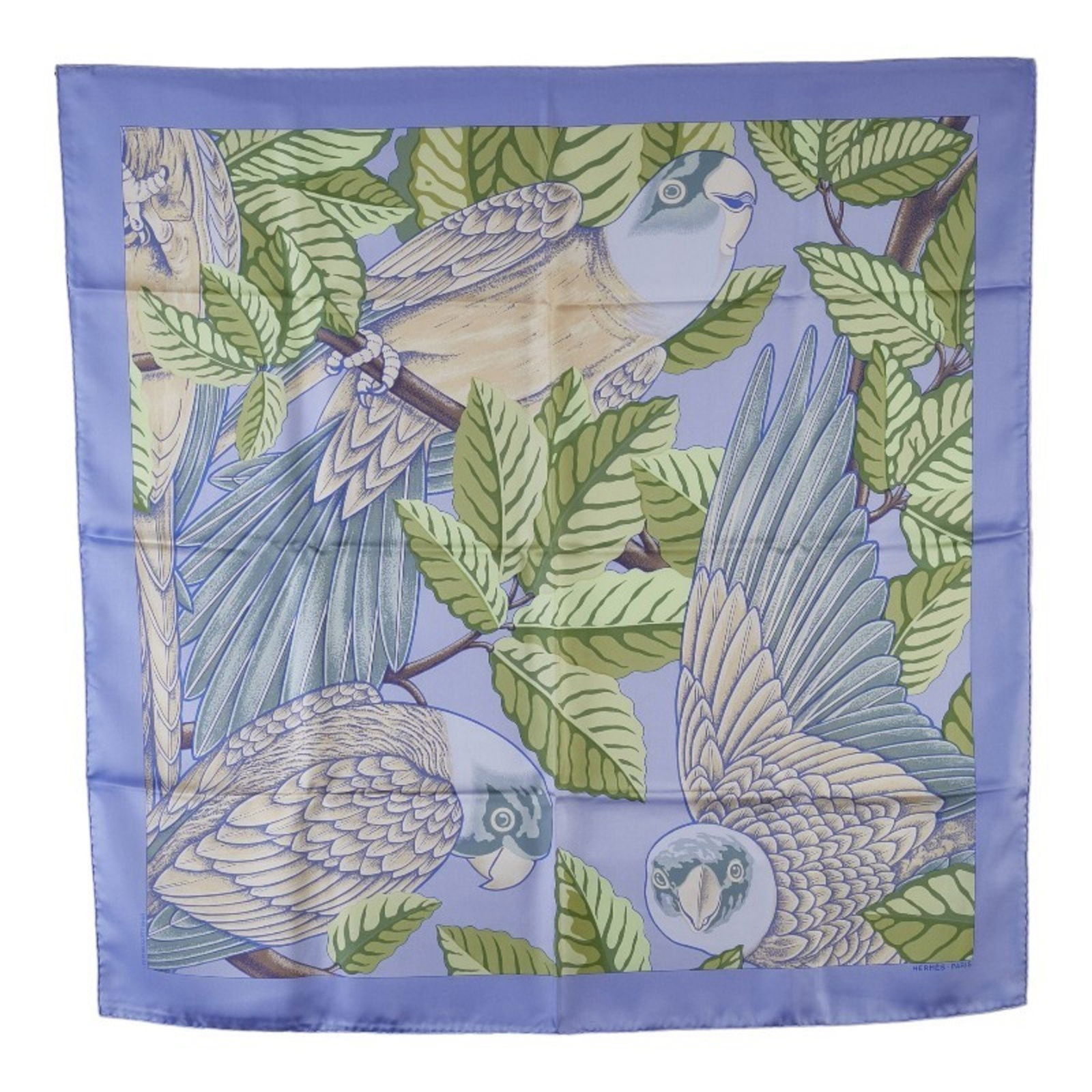 Hermes Carre 90 Les Perroquets detail parrot scarf muffler purple multicolor silk women's HERMES: Hermes Carre 90 Les Perroquets detail parrot scarf muffler purple multicolor silk women's HERMES Brand: Hermes Type: Scarf Gender: Women Color: Multi-color Purple Material: Silk Silk: Size (LxW): 90cm