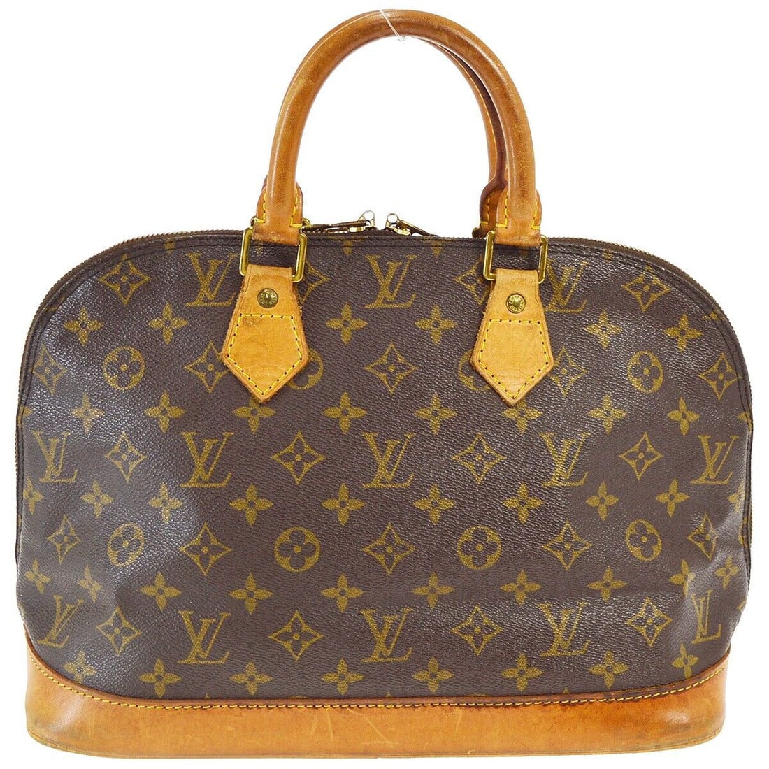 Louis Vuitton ALMA HANDBAG MONOGRAM M51130 VI0914: Louis Vuitton ALMA HANDBAG MONOGRAM M51130 VI0914 Bag Width: 11.8 Pattern: Monogram Bag Height: 9.3 Closure: Zip Occasion: Casual Handle/Strap Color: Beige Size: Medium Handle Style: Double Handles Li