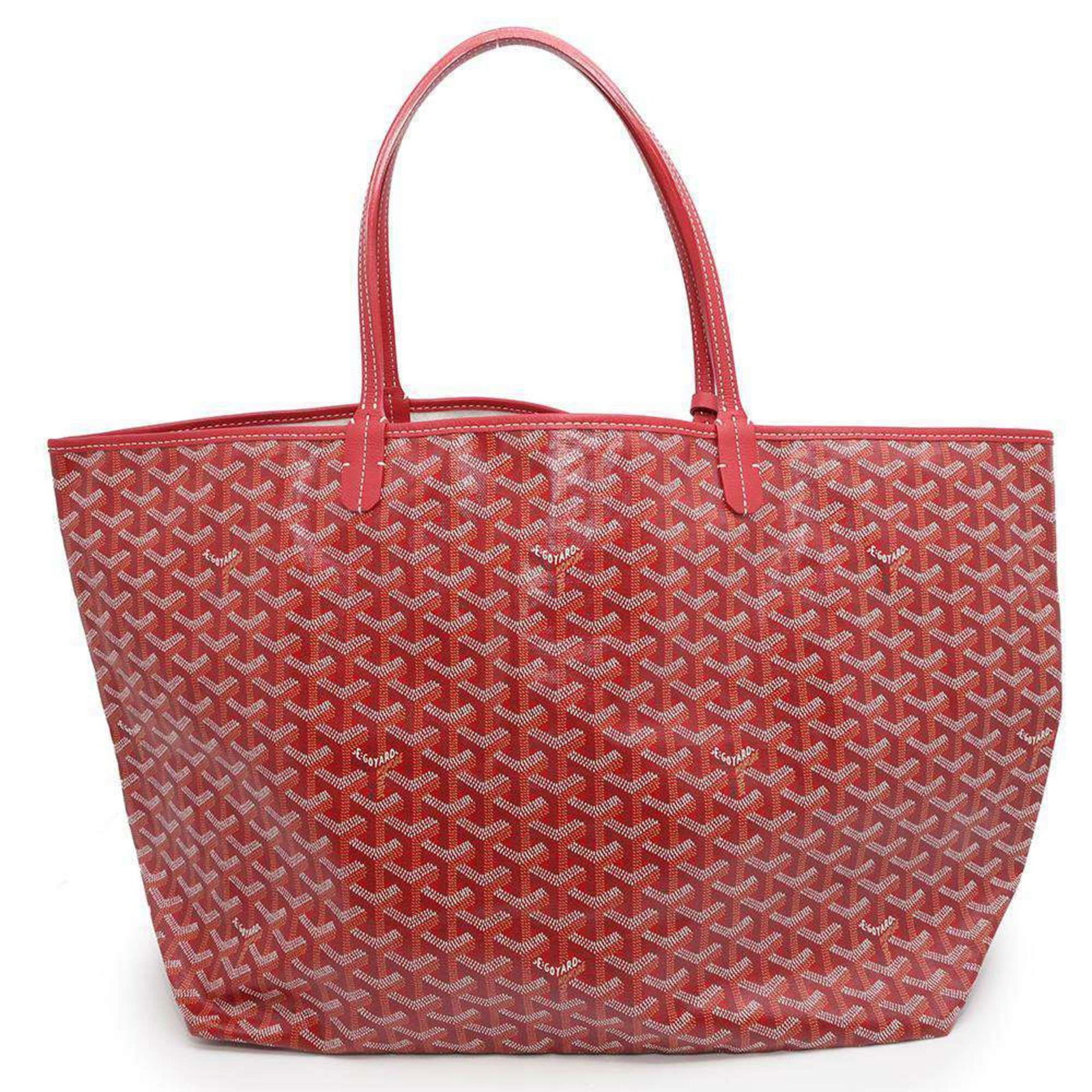 Goyard Tote Bag Saint Louis GM GOYARD: Goyard Tote Bag Saint Louis GM GOYARD Brand: Goyard Type: Tote bag Material: PVC Leather PVC: Leather: Color: Red color Hardware Color: Silver Gender: Women Size (HxWxD): 32cm x 55.5cm x 19cm / 12.59