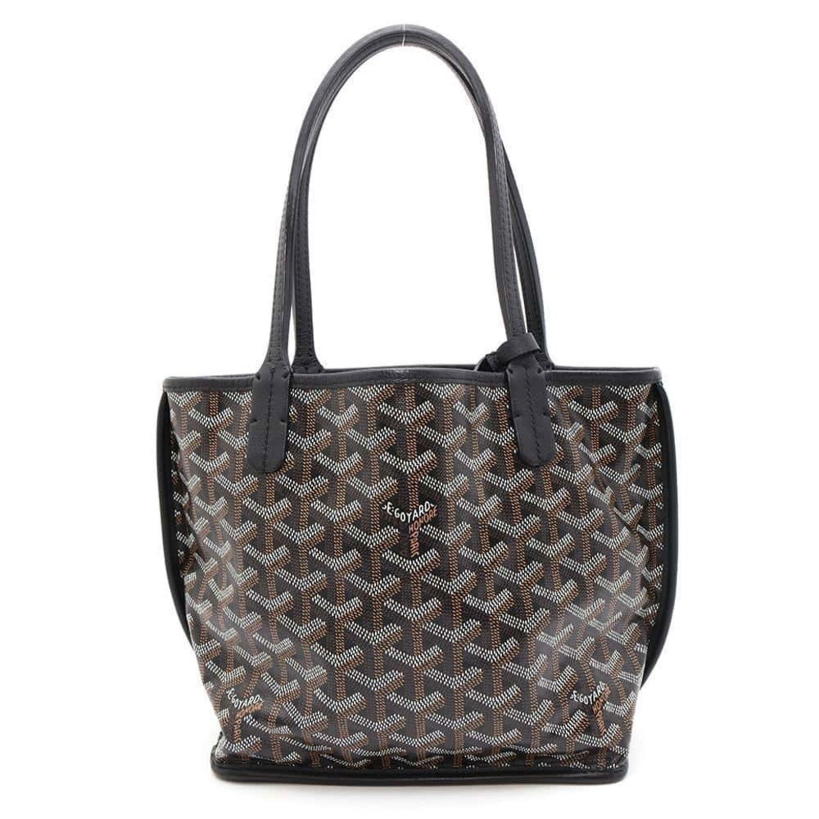 Goyard Tote Bag Ange Reversible ANJOUSMINCG12TY12P GOYARD Black: Goyard Tote Bag Ange Reversible ANJOUSMINCG12TY12P GOYARD Black Brand: Goyard Type: Pouch Tote bag Material: PVC PVC: Color: Black Outer Pocket: Belt Belt: Gender: Women Size (HxWxD): 20cm x 13cm x 10