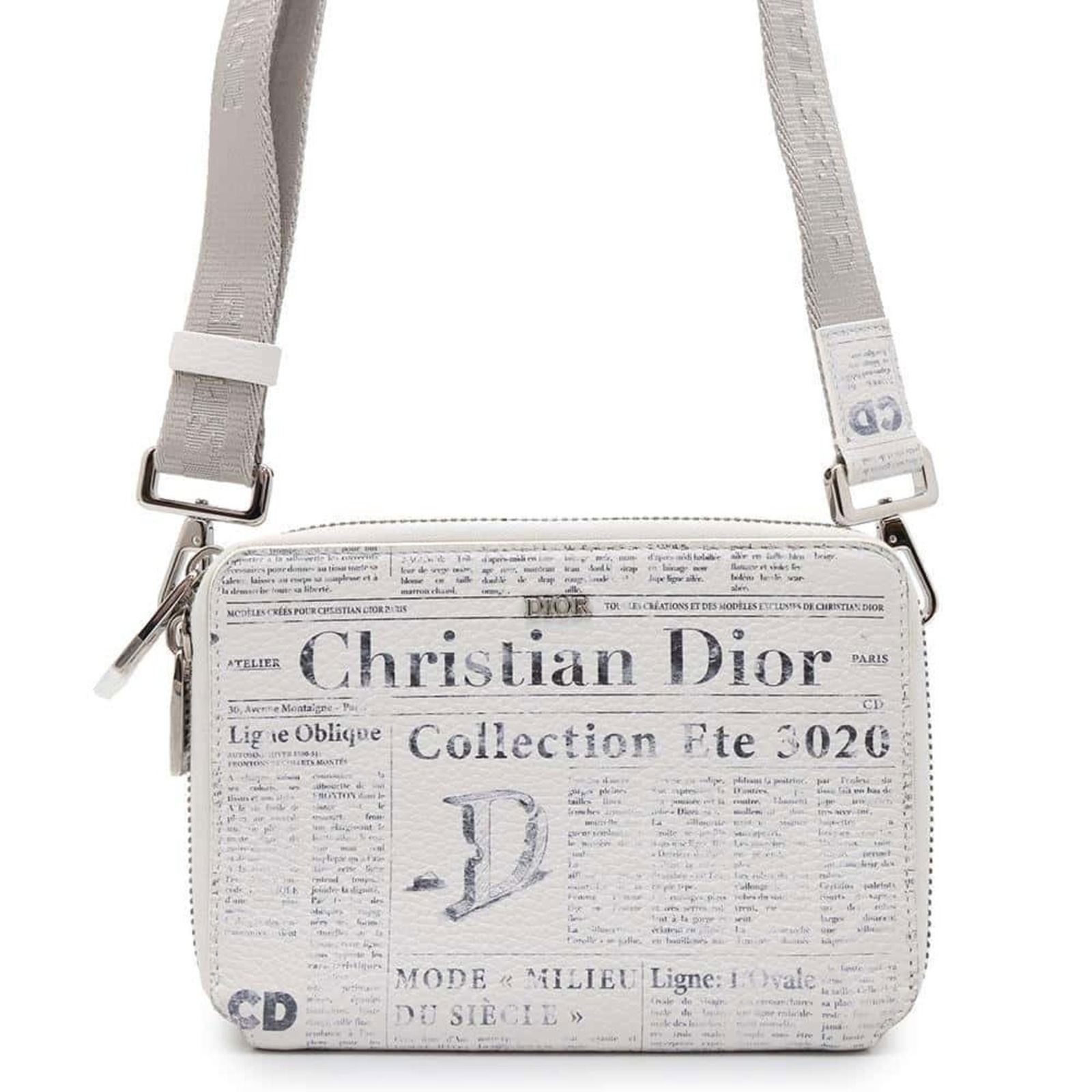 Christian Dior Shoulder Bag Daniel Arsham Collaboration Newspaper White: Christian Dior Shoulder Bag Daniel Arsham Collaboration Newspaper White Brand: Christian Dior Type: Shoulder bag Material: Leather Leather: Color: White Gender: Women Size (HxWxD): 12cm x 17cm x 5cm /