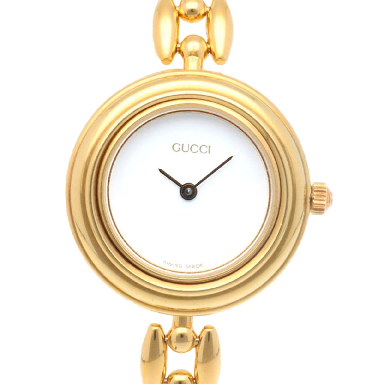 Gucci Watch GP 11/12.2 Quartz Ladies GUCCI Changeable Bezel 6 Colors Overhauled: Gucci Watch GP 11/12.2 Quartz Ladies GUCCI Changeable Bezel 6 Colors Overhauled Brand: Gucci Type: Wristwatch Gender: Women Material (Case): Gold plated Material (Band): Gold plated Movement: Quartz C