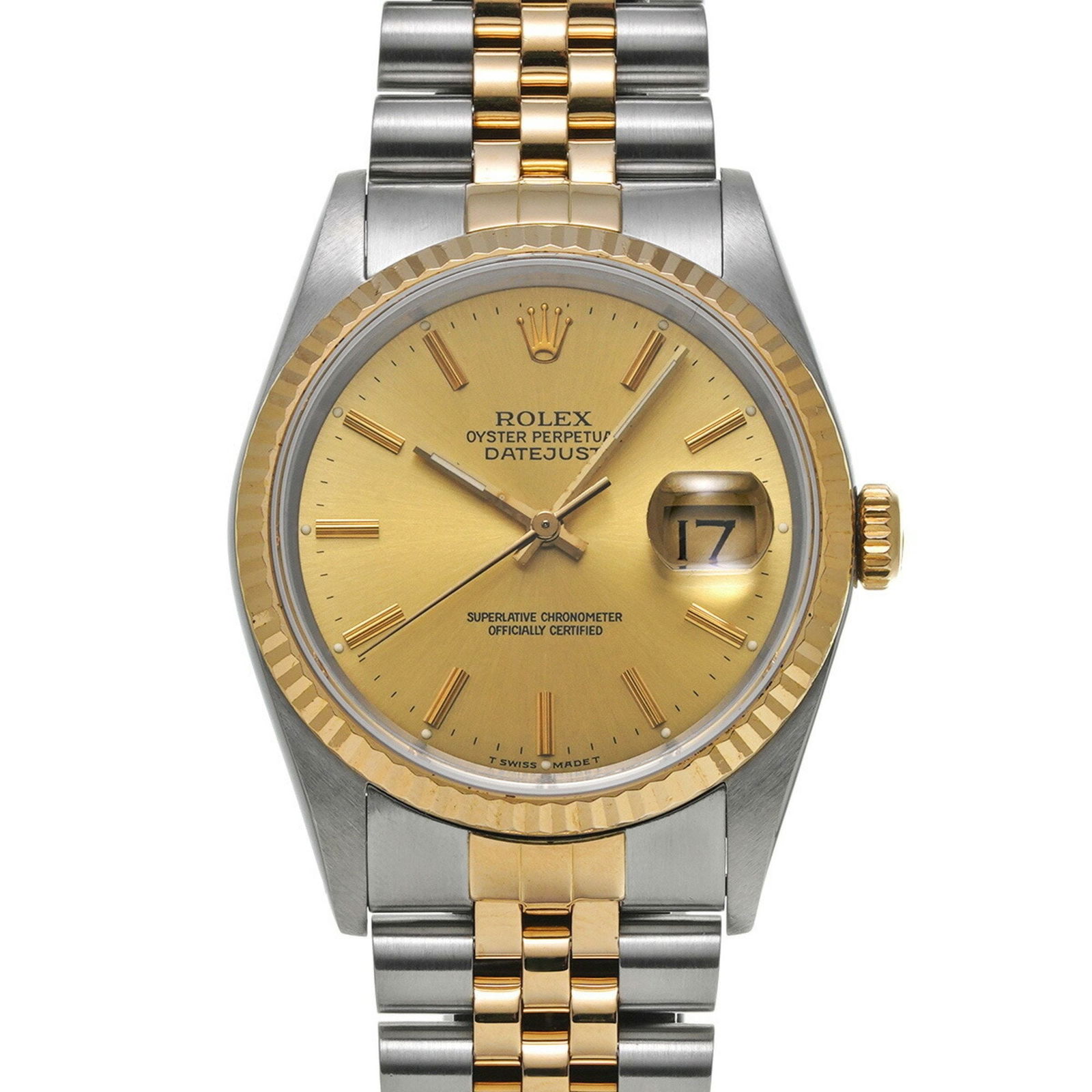 ROLEX Rolex Datejust 16233 Men's Watch Automatic: ROLEX Rolex Datejust 16233 Men's Watch Automatic Brand: Rolex Line: Datejust Model: 16233 Type: Wristwatch Gender: Men Material (Case): Stainless steel Yellow gold Material (Band): Stainless steel Yel