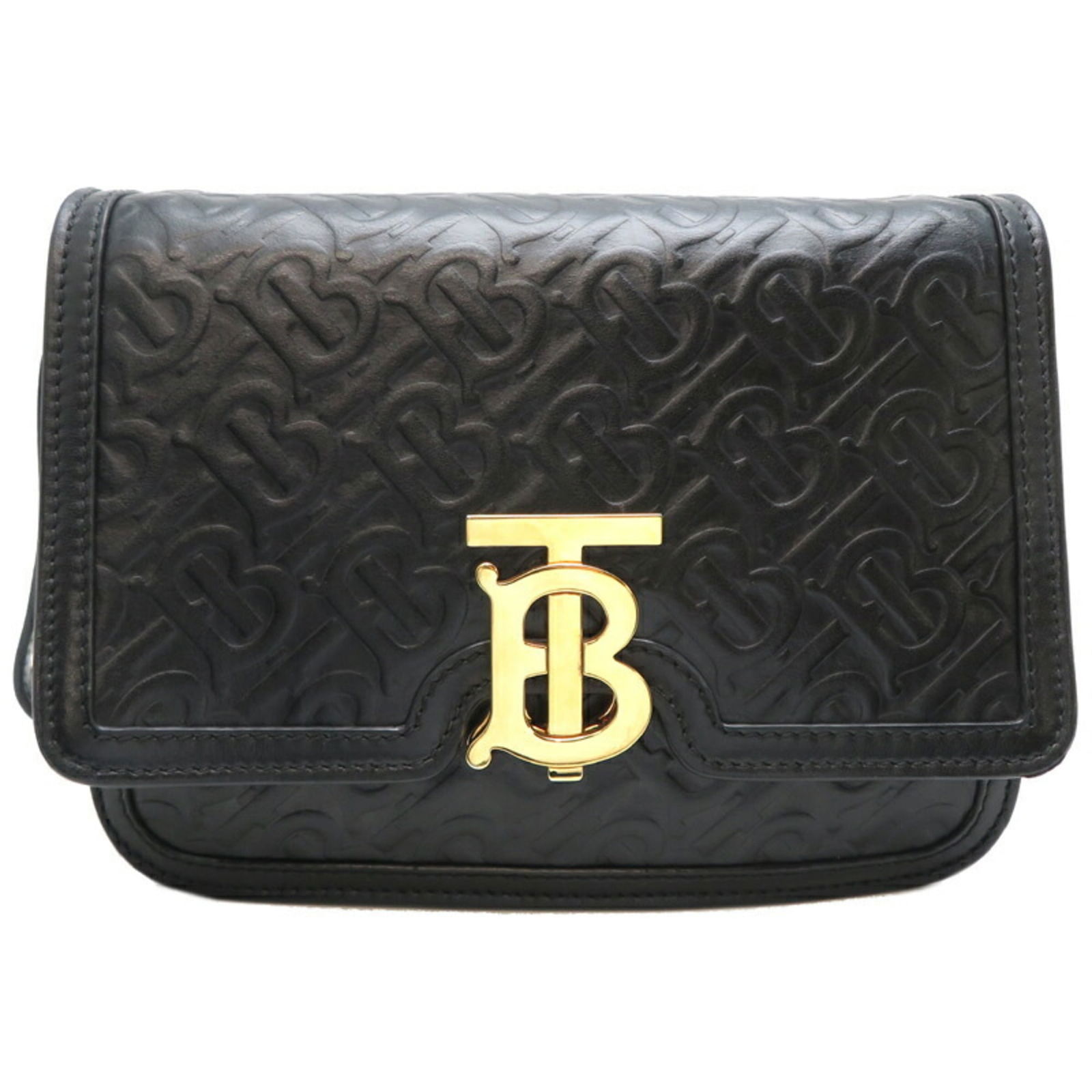 Burberry TB Crossbody Bag Women's and Men's Shoulder Leather Black: Burberry TB Crossbody Bag Women's and Men's Shoulder Leather Black Brand: Burberry Type: Shoulder bag Material: Leather Leather: Color: Black Gender: Men Women Size (HxWxD): 15cm x 21cm x 7.5cm / 5.9