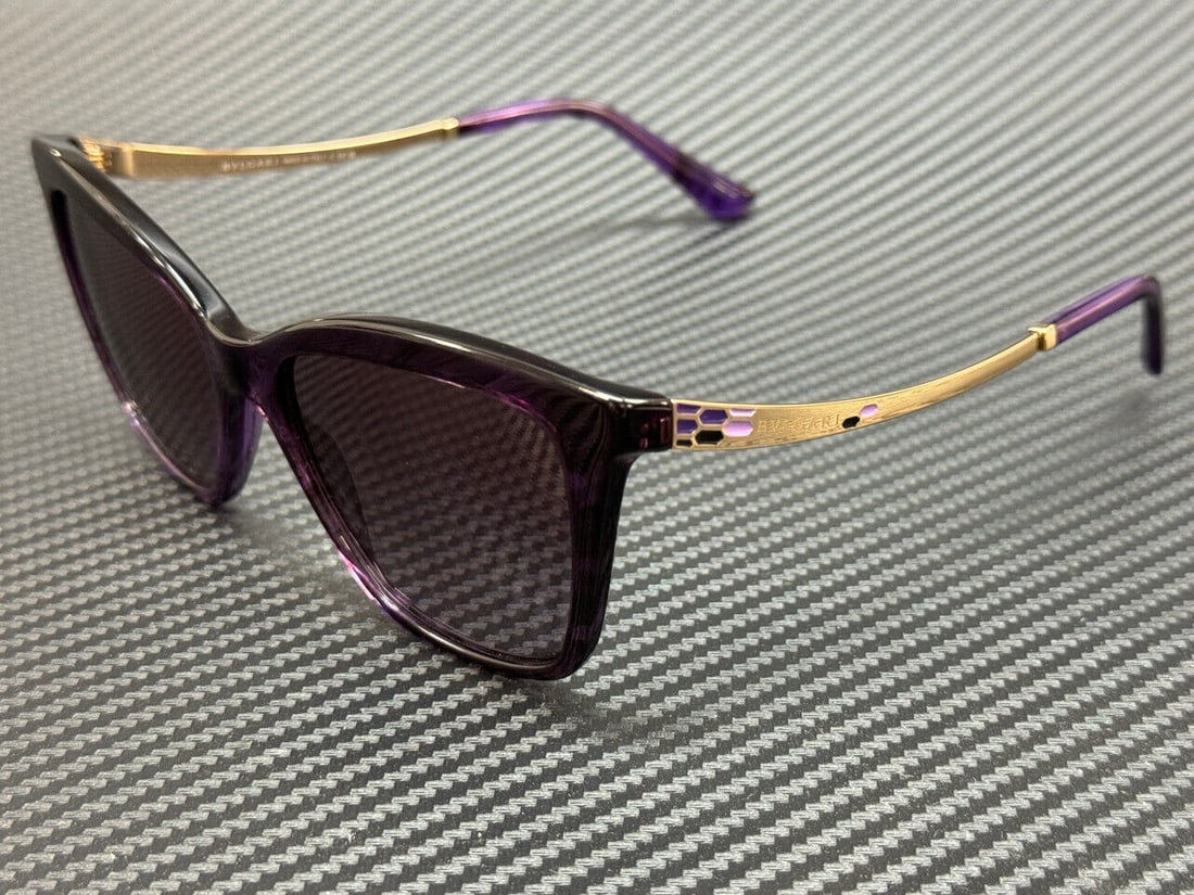 BVLGARI BV8257 54058H Violet Gradient Women's 54 mm Sunglasses: BVLGARI BV8257 54058H Violet Gradient Women's 54 mm Sunglasses Frame Color: Violet Type: Sunglasses New The BIDHAUS Guarantee: All items in this auction are guaranteed to be 100% authentic. At Your Se