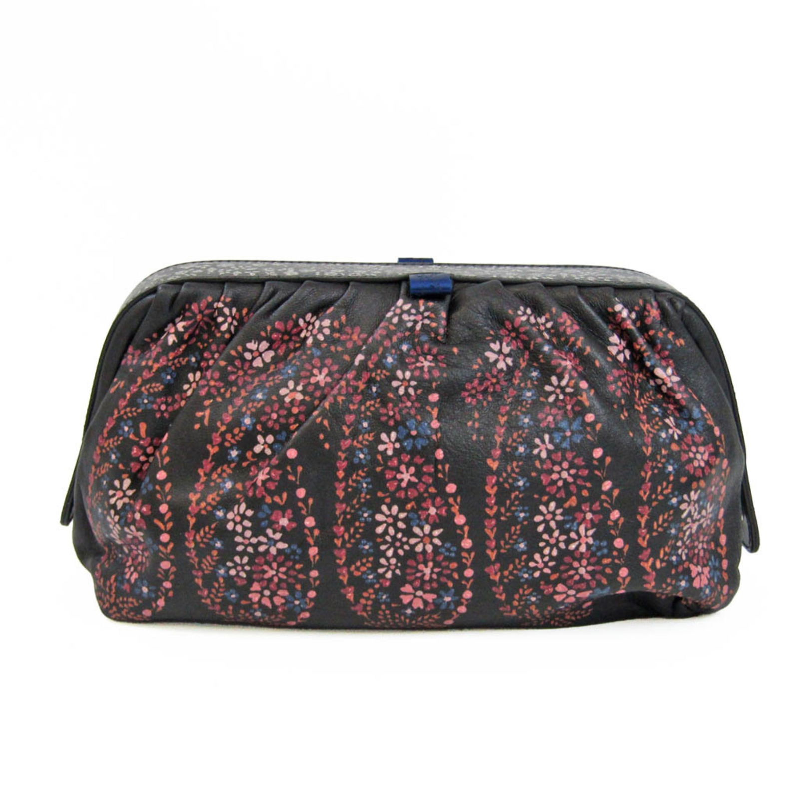Etro Flower Pritnt Women's Leather Pouch Black Multi-color: Etro Flower Pritnt Women's Leather Pouch Black Multi-color Brand: Etro Model: Flower Pritnt Country of Origin: Italy Type: Pouch Material: Leather Leather: Color: Black Multi-color Gender: Women Size