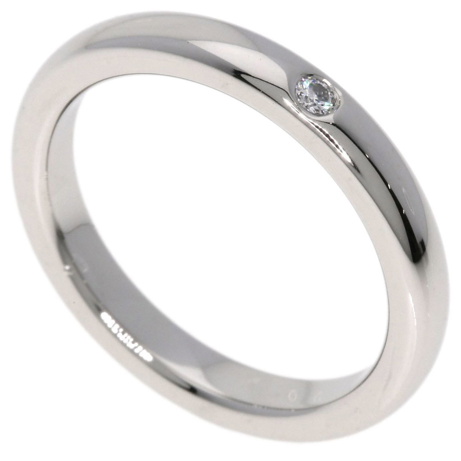 Tiffany Stacking Band 1P Diamond Ring Platinum PT950 Women's TIFFANY&Co.: Tiffany Stacking Band 1P Diamond Ring Platinum PT950 Women's TIFFANY&Co. Brand: Tiffany Type: Band ring Gender: Women Material: Platinum 950 Size (Non US): 7.5 Condition: Used (like new) Overall Scrat
