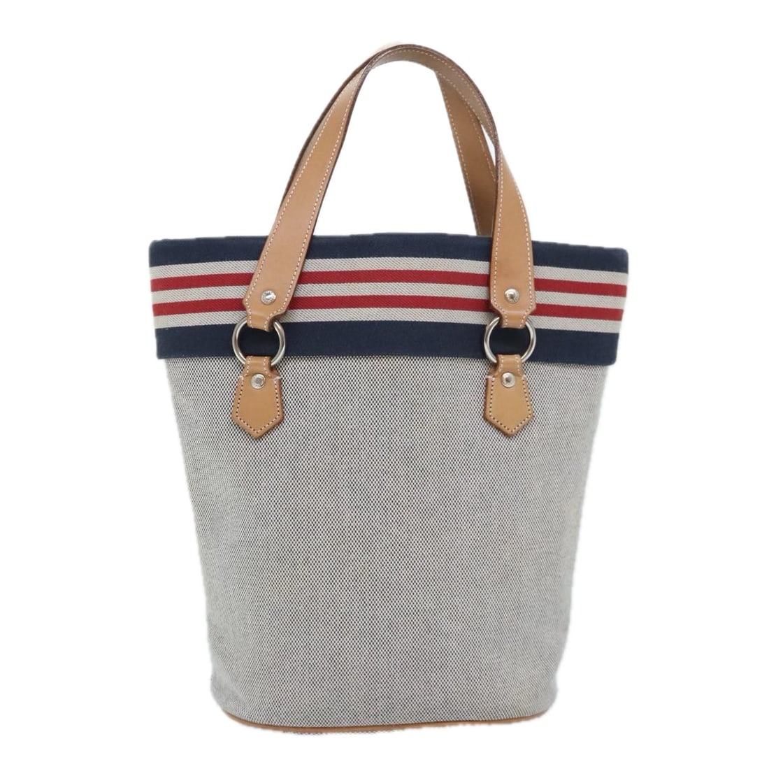 Burberry Blue Label: Burberry Blue Label Brand: Burberry Model: Blue Label Gender: F Color: Grey Material: Canvas Dimensions: W30cm x H28cm x D12cm Comments: Outside condition : Surface:lose shape rubbingInside condition