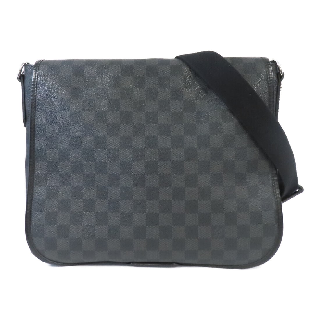 LOUIS VUITTON LV SHW Daniel MM Shoulder Bag N58029 Damier Graphite Black: LOUIS VUITTON LV SHW Daniel MM Shoulder Bag N58029 Damier Graphite Black Style: Shoulder Bag Exterior Material: PVC coated canvas Exterior Color: Black Bag Height: 11.4 Bag Depth: 3.0 Bag Length: 13.0