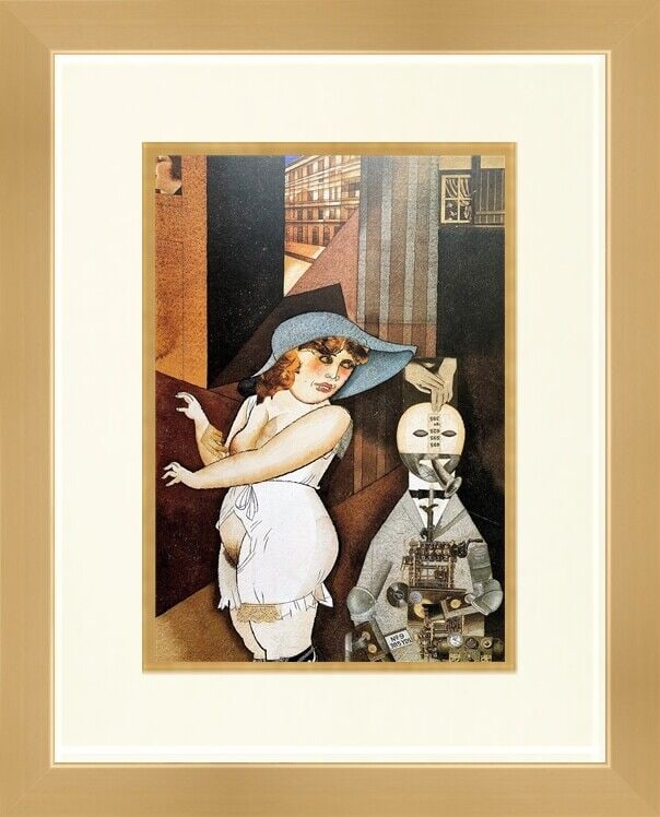 George Grosz - Daum marries her George in May NEWLY Custom Framed Print: George Grosz - Daum marries her George in May NEWLY Custom Framed Print Artist: George Grosz Unit Of Sale: Single Piece Size: Medium Item Length: 14 in Region Of Origin: united states Framing: Matted