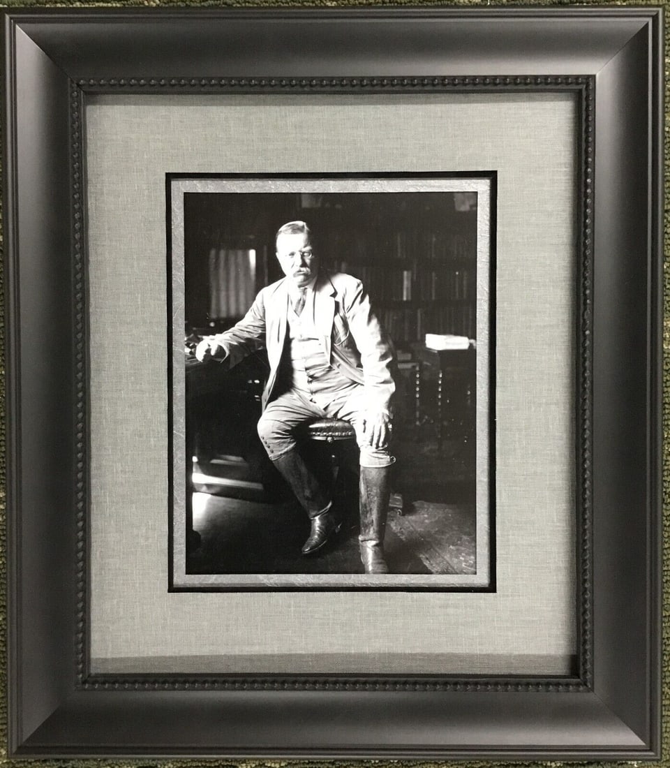 President Theodore Roosevelt Photograph Museum Quality Custom Framed III: President Theodore Roosevelt Photograph Museum Quality Custom Framed III President: Theodore Roosevelt Type: Photograph Term In Office: 1901-09 Signed: No First Lady: Edith Roosevelt Theme: Politics M