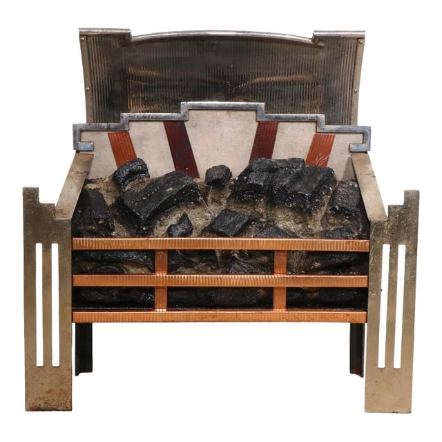 Art Deco Magicoal Electric Fires Faux Coal Fireplace Insert Grate: Art Deco Magicoal Electric Fires Faux Coal Fireplace Insert Grate No structural damage flaws or repairs the metal finish shows cosmetic wear normal and consistent with age. In addition the electric co