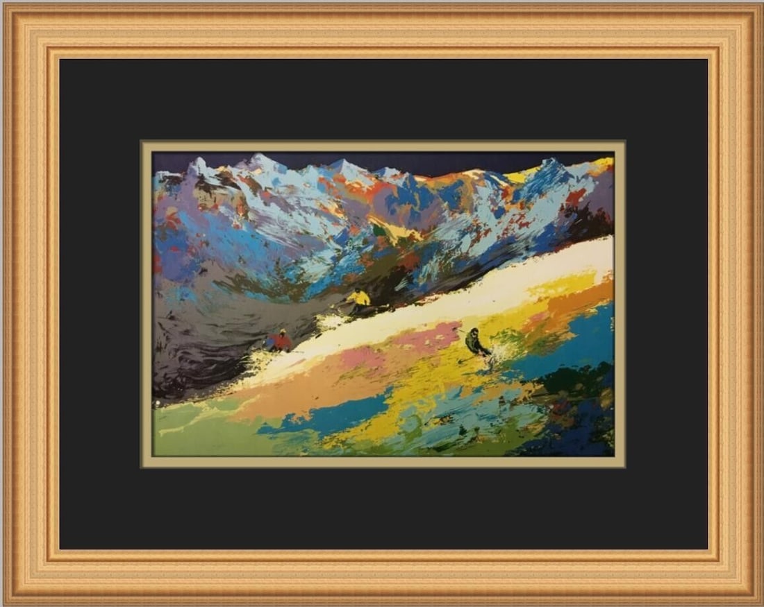 Leroy Neiman High Altitude Skiing Custom Framed Print: Leroy Neiman High Altitude Skiing Custom Framed Print Unit Of Sale: Single Piece Artist: LeRoy Neiman Size: Medium Item Length: 16 in Region Of Origin: United States Framing: Matted & Framed Personali
