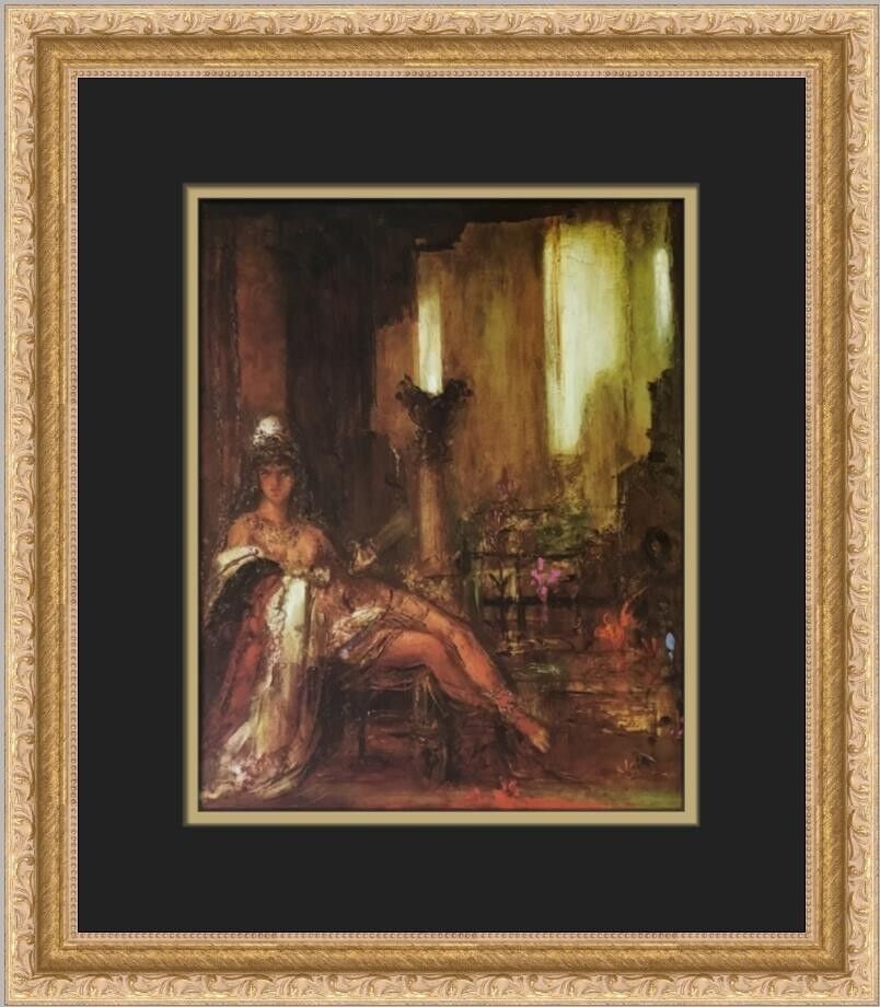 Gustave Moreau Delilah Custom Framed Print: Gustave Moreau Delilah Custom Framed Print Unit Of Sale: Single Piece Artist: Gustave Moreau Size: Medium Item Length: 14 in Region Of Origin: United States Framing: Matted & Framed Personalize: No Ye