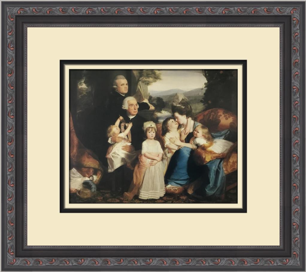 John Singleton Copley The Copley Family Custom Framed Print: John Singleton Copley The Copley Family Custom Framed Print Size: Medium Region Of Origin: United States Artist: John Singleton Copley Production Technique: Offset Lithograph Framing: Matted & Framed