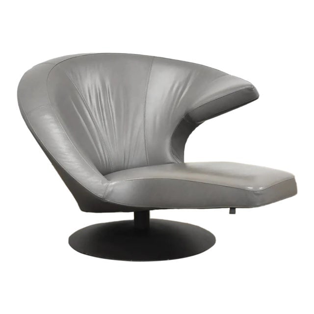 Parabolica Swivel Chair / Chaise Leolux Grey Leather: Parabolica Swivel Chair / Chaise Leolux Grey Leather Excellent. No imperfections Dimensions: 37"W x 59"D x 32"H Styles: Modern Number of Seats: 1 Seat Height: 15.0 in Brand: Leolux Period: 2010s Count
