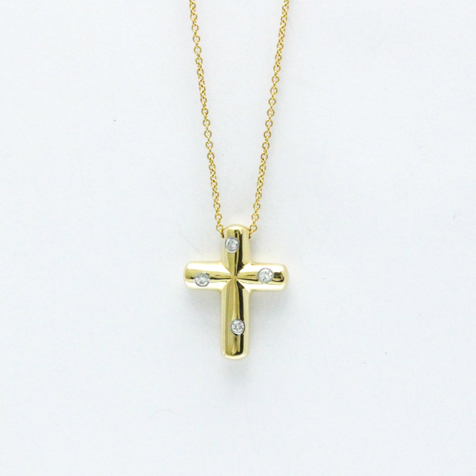 Tiffany Dots Cross Diamond Yellow Gold (18K) Diamond Women's Pendant Necklace (Gold): Tiffany Dots Cross Diamond Yellow Gold (18K) Diamond Women's Pendant Necklace (Gold) Brand: Tiffany Model: Dots Cross Diamond Necklace Type: Pendant necklace Gender: Women Material: Yellow gold (18K) 