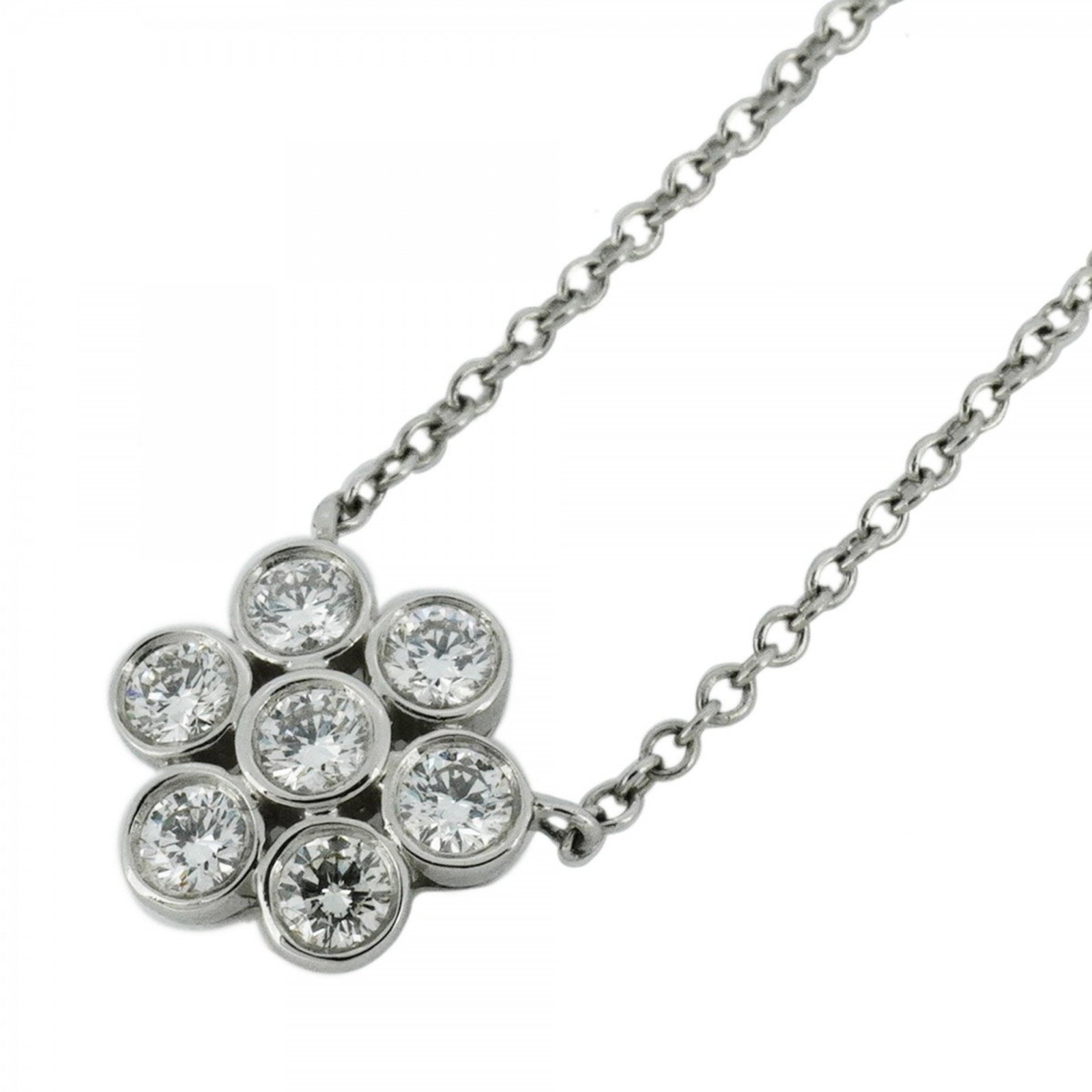 Tiffany Necklace Garden Flower Pt950 Platinum Diamond Ladies: Tiffany Necklace Garden Flower Pt950 Platinum Diamond Ladies Brand: Tiffany Necklace Type: Necklace Gender: Women Material: Platinum 950 Stone: Diamond Neck Circumference: 41.5 cm / 16.33 Pendant Size