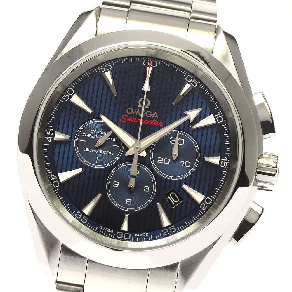 OMEGA Seamaster Aqua Terra London Olympics Men's Watch SS Navy Dial: OMEGA Seamaster Aqua Terra London Olympics Men's Watch SS Navy Dial This OMEGA Seamaster Aqua Terra London Olympics Men's Watch features a stainless steel case and bracelet with a striking navy dial. 