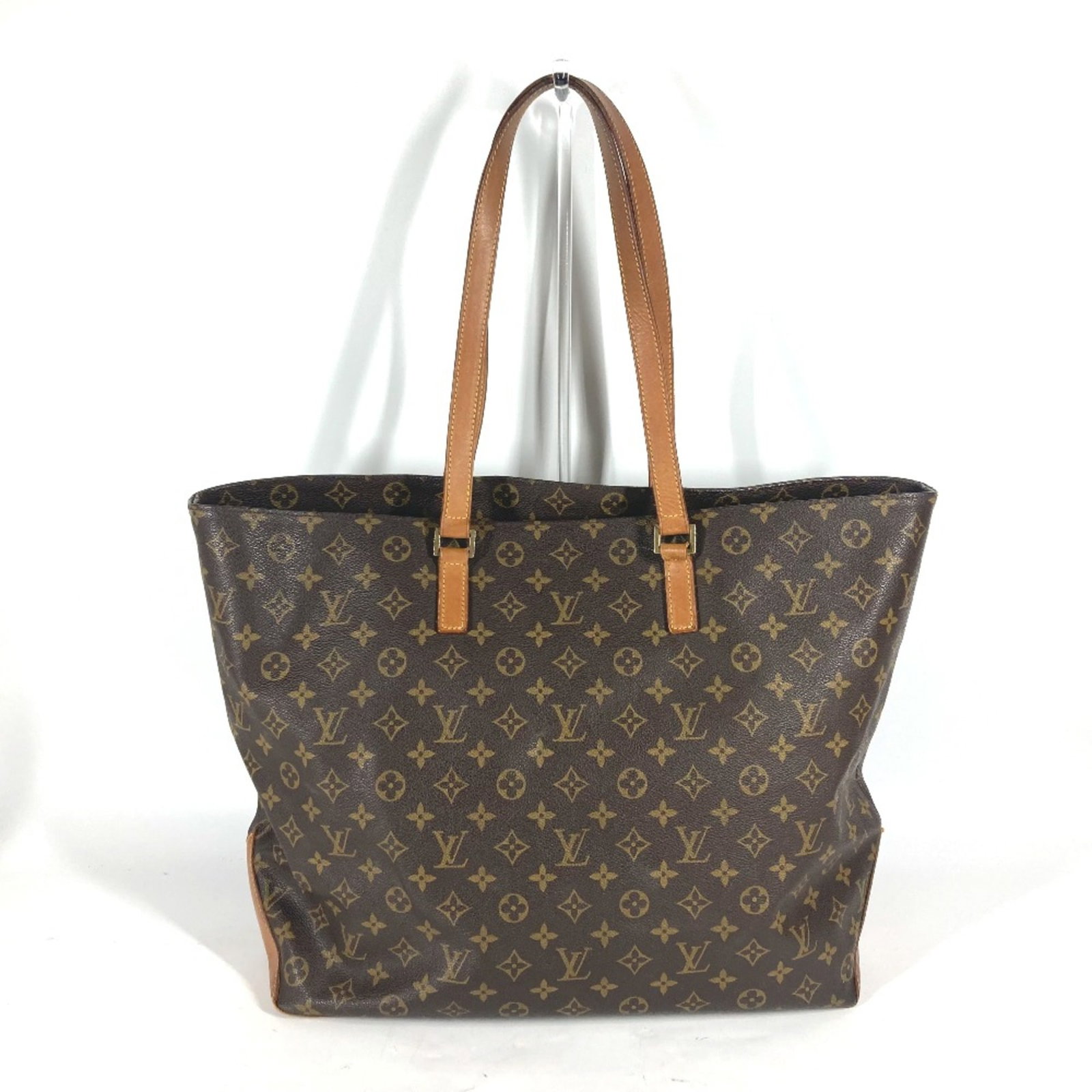 Louis Vuitton M51152 Brown Monogram Tote Shoulder Bag 15.7x14.2x6.5 Inches: Louis Vuitton M51152 Brown Monogram Tote Shoulder Bag 15.7x14.2x6.5 Inches This Louis Vuitton M51152 Monogram Tote Bag is an elegant shoulder bag designed for women. Crafted from high-quality material