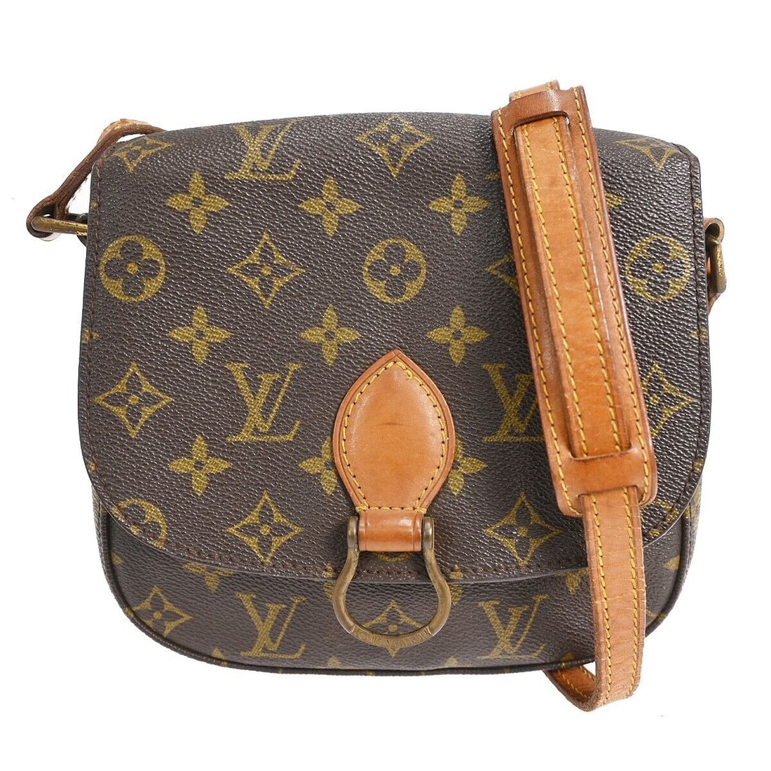 Louis Vuitton Saint Cloud MM Brown Monogram Shoulder Bag: Louis Vuitton Saint Cloud MM Brown Monogram Shoulder Bag The Louis Vuitton Saint Cloud MM Shoulder Bag features a classic Monogram pattern and is crafted from Monogram canvas leather. This vintage sma