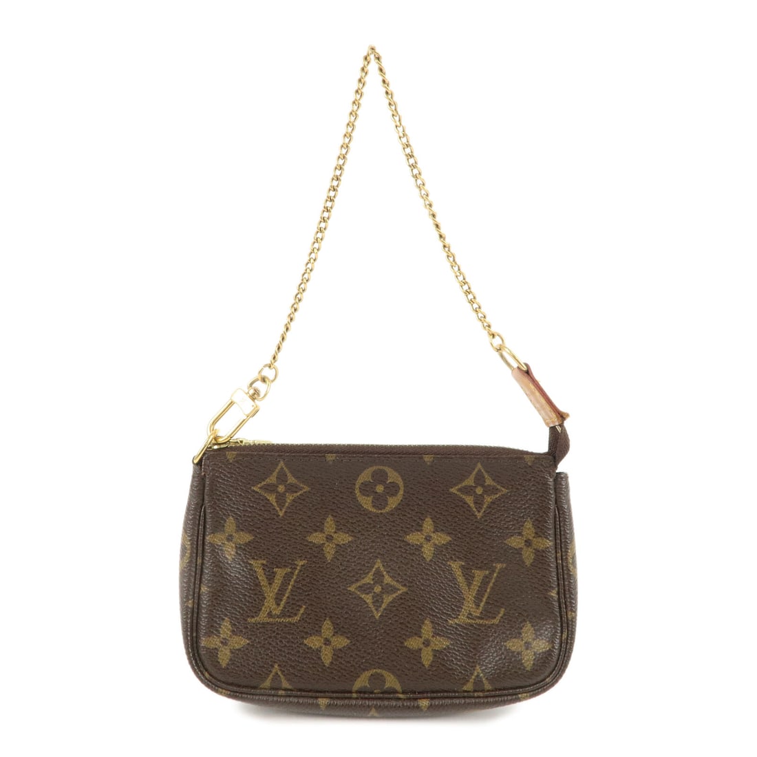 Louis Vuitton Monogram Mini Pochette Pouch M58009 Brown Canvas: Louis Vuitton Monogram Mini Pochette Pouch M58009 Brown Canvas This Louis Vuitton Monogram Mini Pochette Accessoires Pouch (Model M58009) is crafted from Monogram Canvas Nume Leather in a classic brow