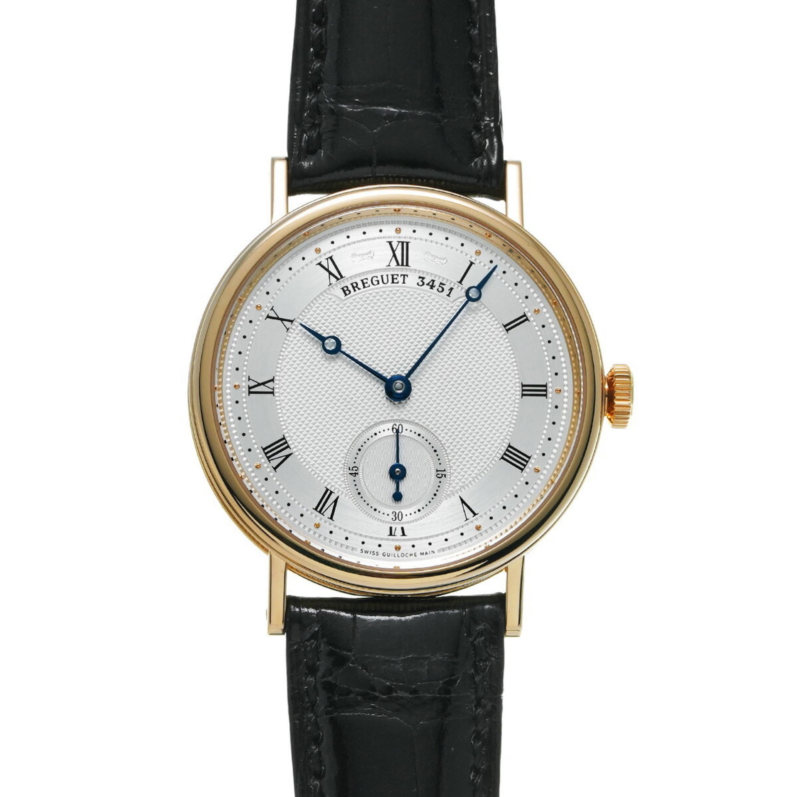 Breguet Classic Yellow Gold Men's Watch 34.5mm Manual Winding: Breguet Classic Yellow Gold Men's Watch 34.5mm Manual Winding This Breguet Classic 5907BA/12/984 Men's Watch is a sophisticated wristwatch that features a classic design. The case is crafted from yell