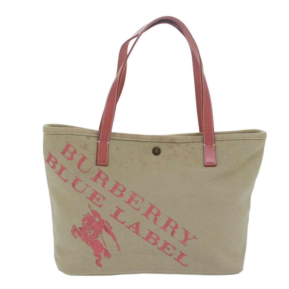 Burberry Blue Label Beige Canvas Handbag W32cm H26cm D12.5cm: Burberry Blue Label Beige Canvas Handbag W32cm H26cm D12.5cm Introducing the Burberry Blue Label bag, a perfect blend of modern elegance and functionality. This stylish handbag is crafted from high-qu