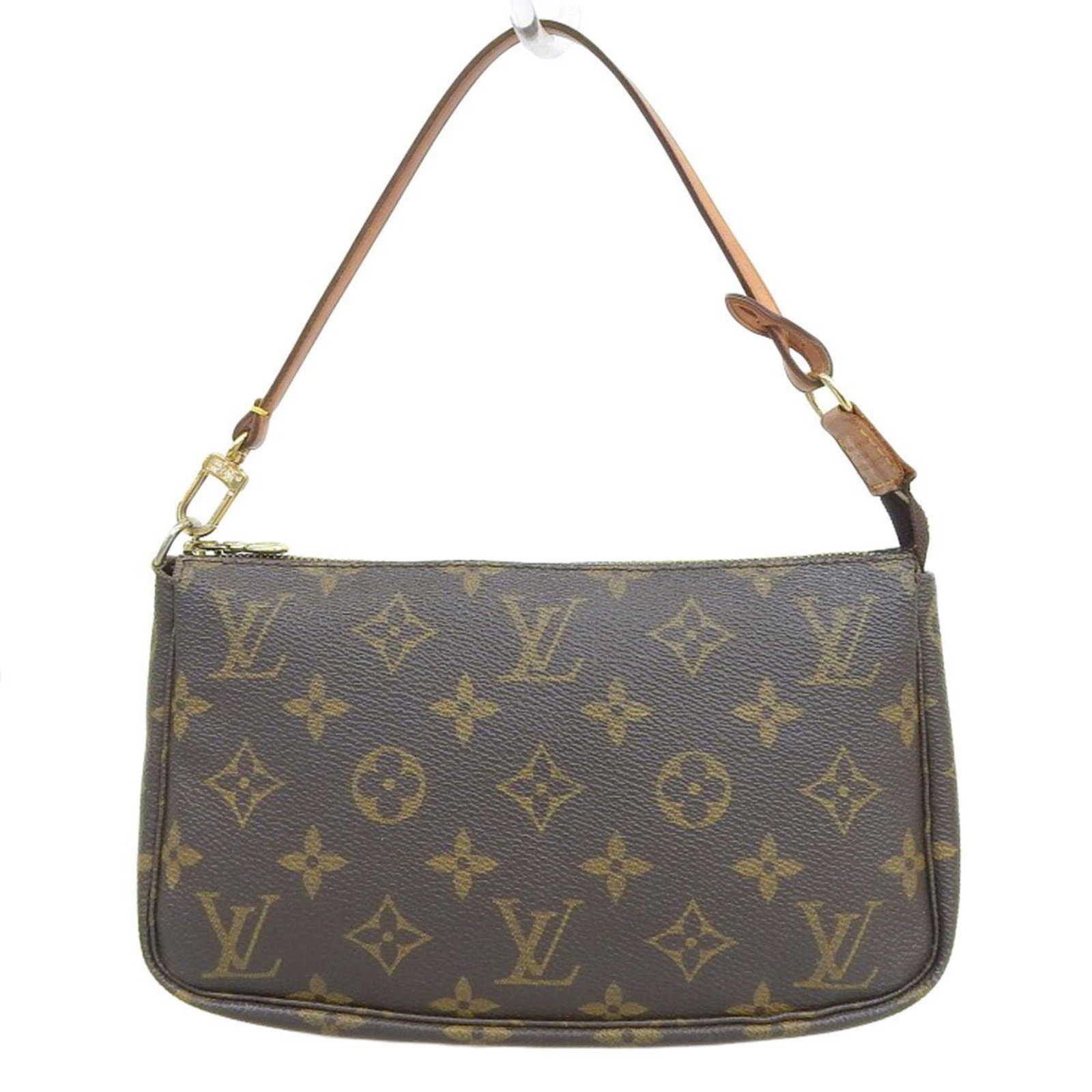 Louis Vuitton Monogram Pochette Pouch M51980 13cm x 21cm for Women: Louis Vuitton Monogram Pochette Pouch M51980 13cm x 21cm for Women This Louis Vuitton Monogram Pochette Accessory Pouch (M51980) is a stylish and versatile accessory designed for women. Crafted from t