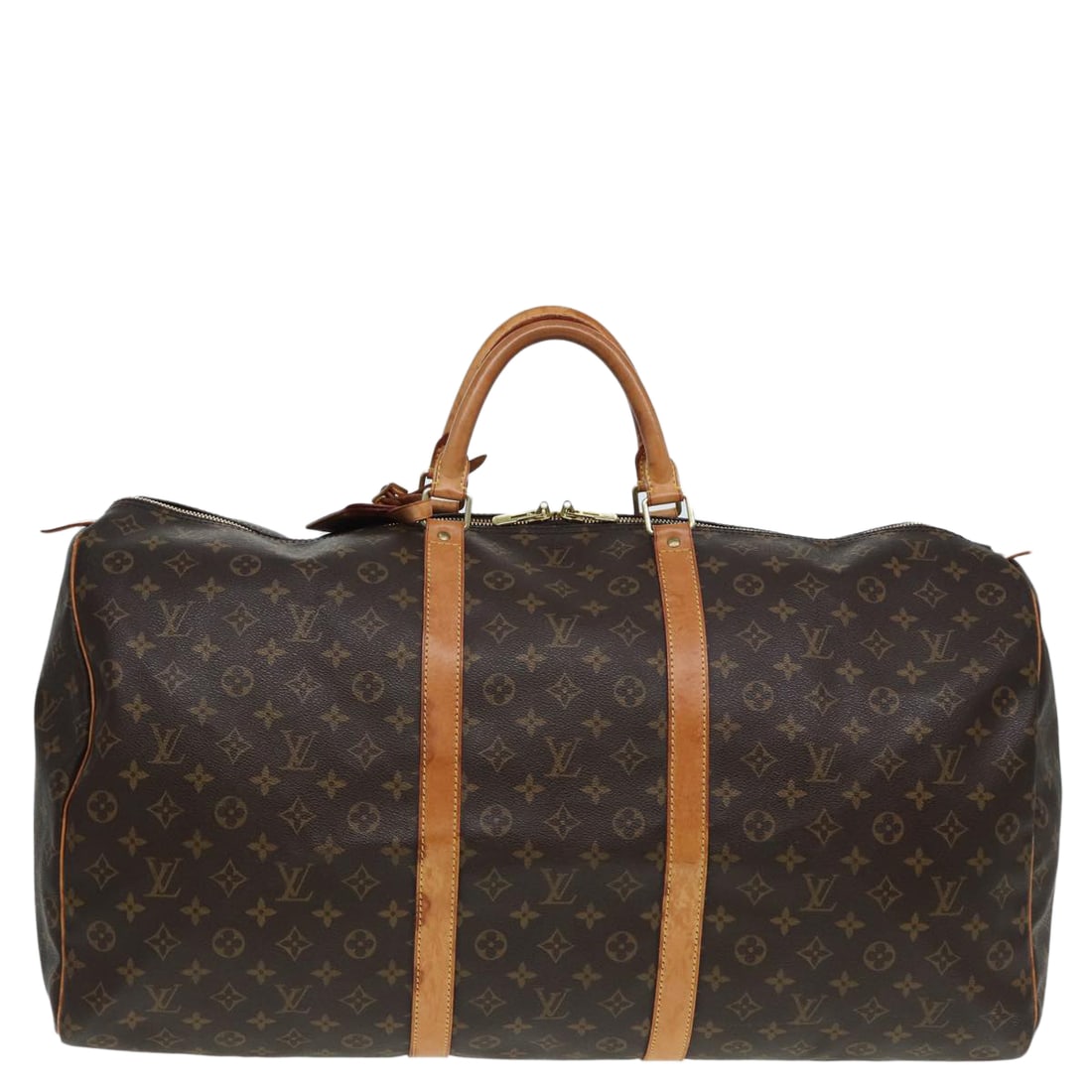 Louis Vuitton Keepall 60 Monogram Canvas Brown Travel Bag: Louis Vuitton Keepall 60 Monogram Canvas Brown Travel Bag Brand: Louis Vuitton. Model: Keepall 60. Gender: U. Color: Brown. Material: Canvas. Dimensions: W60cm x H30cm x D26cm. Country of Origin: Fran