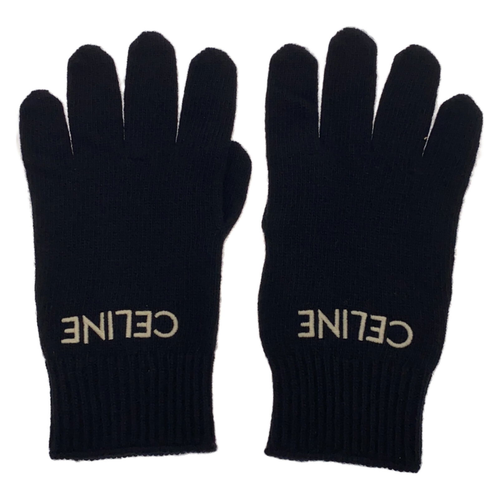 Celine Black Wool Warm Gloves Unisex 25cm x 11cm: Celine Black Wool Warm Gloves Unisex 25cm x 11cm Brand: Celine. Country of Origin: France. Type: Warm gloves. Material: Wool. Color: Black. Gender: Unisex. Size: 25cm x 11cm(9.8 x 4.3). Condition: New