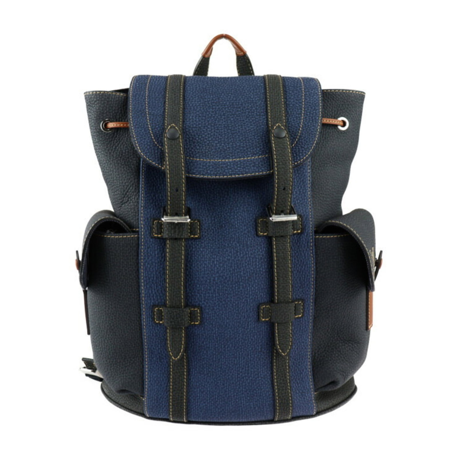 Louis Vuitton Christopher PM Backpack Taurillon Leather Blue Black 39cm: Louis Vuitton Christopher PM Backpack Taurillon Leather Blue Black 39cm This Louis Vuitton Christopher PM Backpack is a versatile accessory from the Fall Collection. Crafted from Taurillon leather, it
