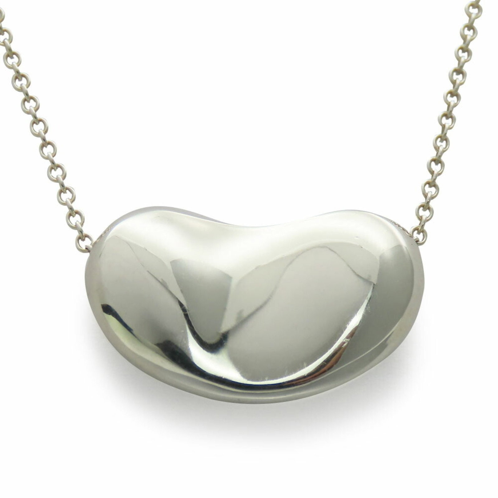 Tiffany Silver 925 Bean Necklace 41cm Elsa Peretti Women's Jewelry: Tiffany Silver 925 Bean Necklace 41cm Elsa Peretti Women's Jewelry This Tiffany necklace features a sleek bean design crafted from Silver 925, making it a stunning accessory for women. The necklace ha
