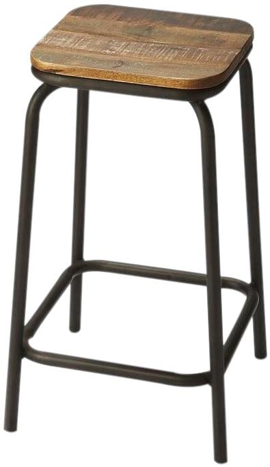 Hand-Crafted Mango Wood Bar Stool by Butler: Hand-Crafted Mango Wood Bar Stool by Butler Elevate the elegance of your space with Butlers Industrial Chic Mango Wood Bar Stool a stunning fusion of rustic charm and contemporary design. This stool b