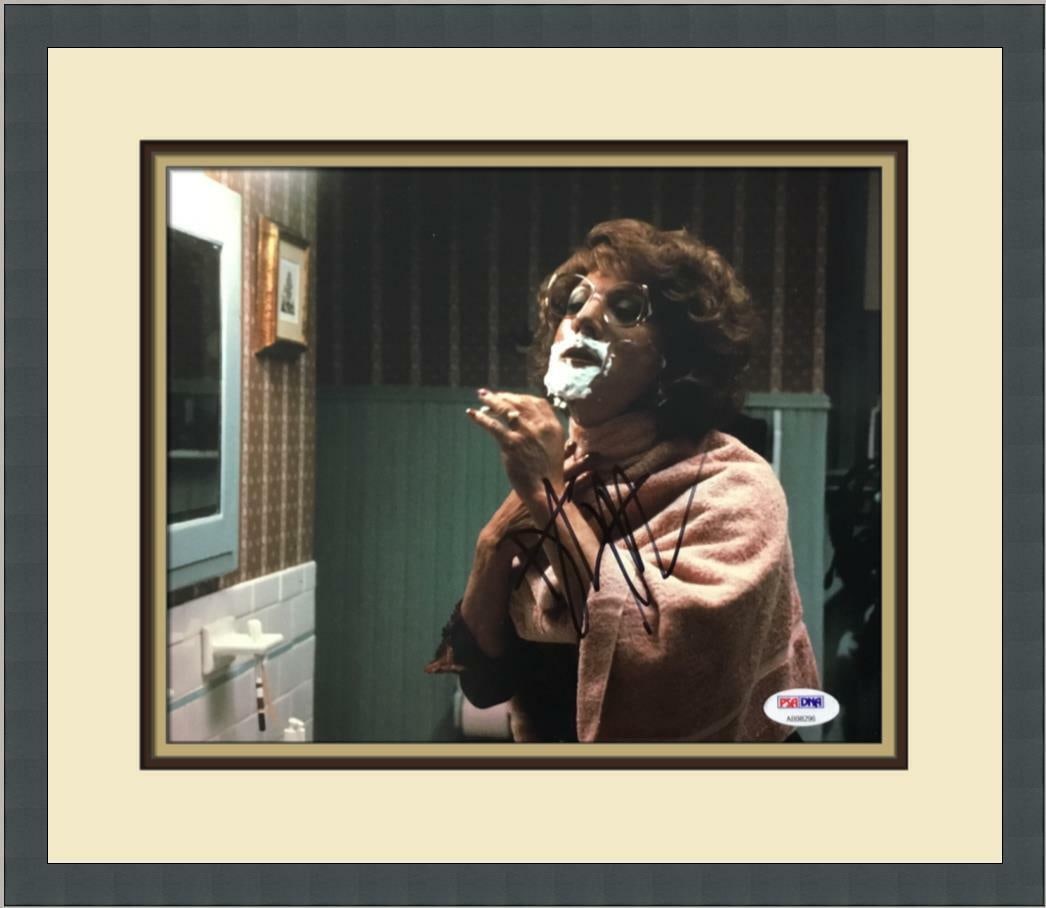 Dustin Hoffman Signed Tootsie 8x10 Photo Custom Framed PSA/DNA: Dustin Hoffman Signed Tootsie 8x10 Photo Custom Framed PSA/DNA This stunning custom framed photograph features a signed 8x10 image of Dustin Hoffman from the iconic movie 'Tootsie'. The autograph has