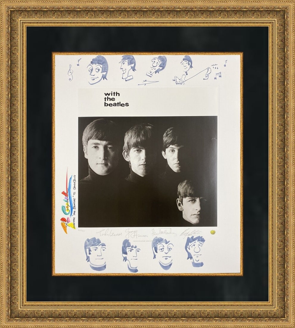 Ron Campbell Hand-Drawn Meet The Beatles Lithograph Artwork: Ron Campbell Hand-Drawn Meet The Beatles Lithograph Artwork Celebrate the legacy of The Beatles with this original hand-drawn artwork by renowned animator Ron Campbell. This one-of-a-kind piece featur
